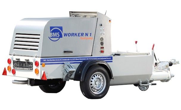 Pompe à chape BMS Worker - moteur Diesel Deutz 3 cylindres - débit 15 m³/h - vis sans fin BMS 15_0
