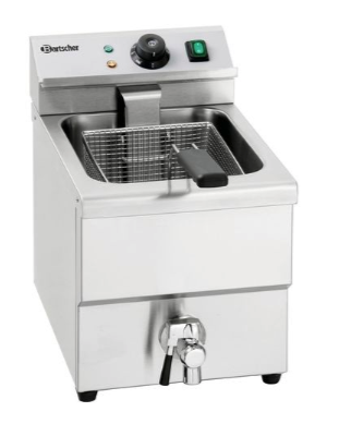 FRITEUSE ÉLECTRIQUE AVEC VANNE DE VIDANGE - 8L OU 2 X 8L_0