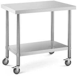 Helloshop26 - Table de travail cuisine professionnel premium 60 x 90 cm 145 kg acier inoxydable 14_0010023 - 3000221961217_0