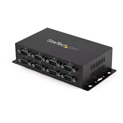 Hub série RS232 à  8 ports - Adaptateur USB vers 8x DB9 RS232 à  montage mural et rail DIN_0