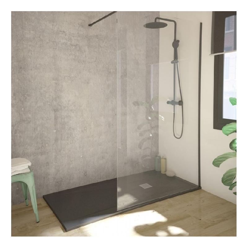 COLLECTION SINGLE BLACK PAROI DE DOUCHE R VERSIBLE EN VERRE TREMP 70 