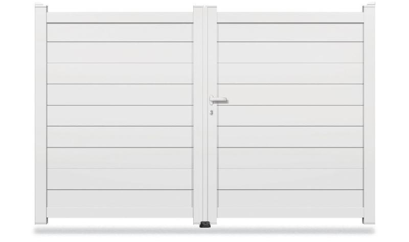 Portail aluminium battant - modèle OPC-211 - Dimensions personnalisables - Coloris standards_0