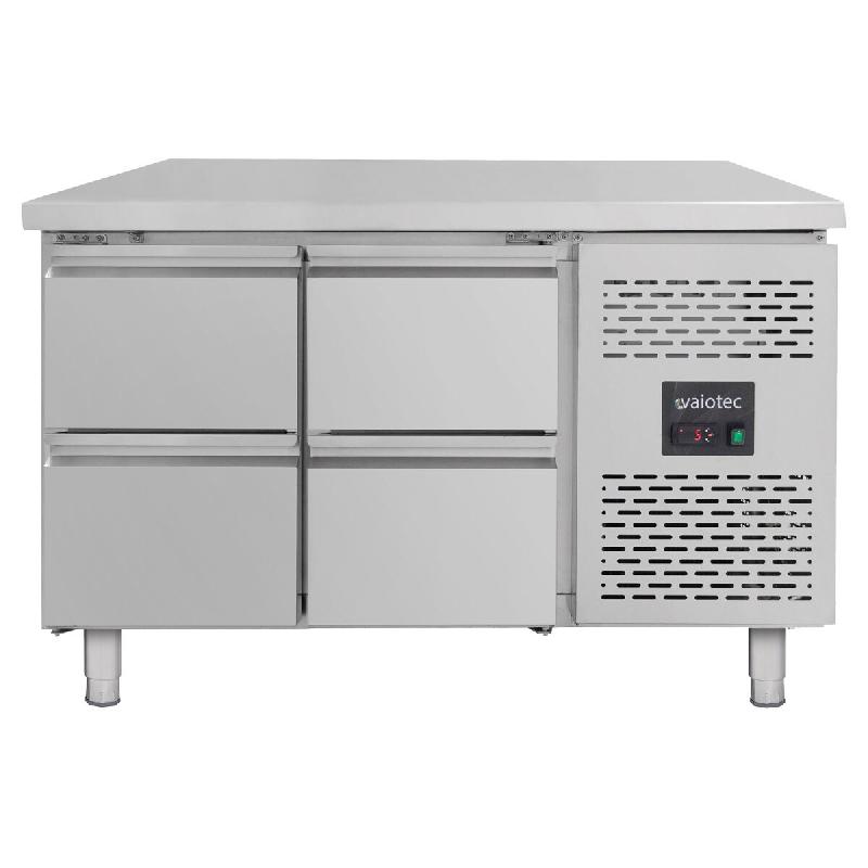 Vaiotec Comptoir réfrigéré EASYLINE / 4 tiroirs - monobloc, 1360 x 700 mm - inox 12010_0