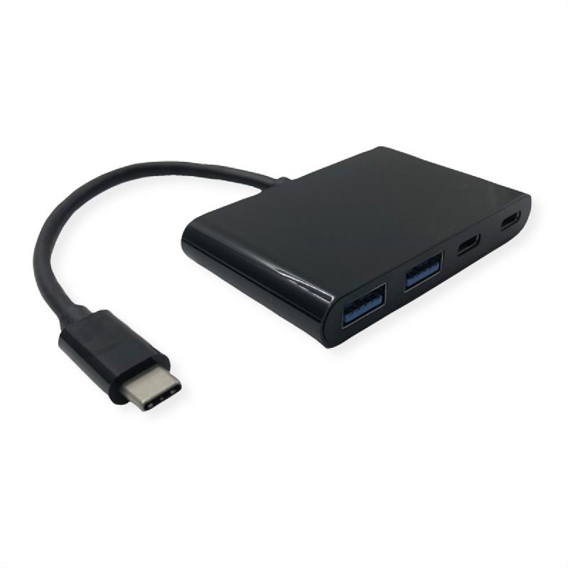 VALUE Hub USB 3.2 Gen 2, 4 ports (2x A+ 2x C), prise type C_0