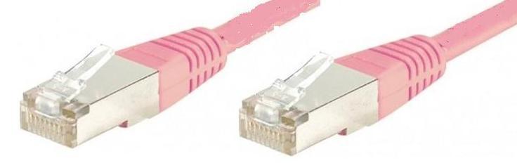 Câble RJ-45 Equip 605586 - Cat 6 S/FTP - 10 m - Connecteurs plaqués or - Rose_0