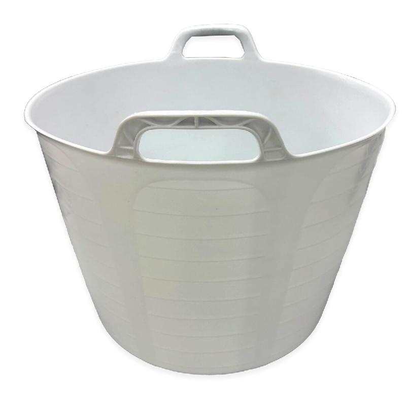 ANTIHUMEDADES Panier souples en plastique alimentaire (blanc, 42 L) - Sans BPA. Idéaux pour les restaurants, les cuisines, l'hôtellerie, les récolt_0