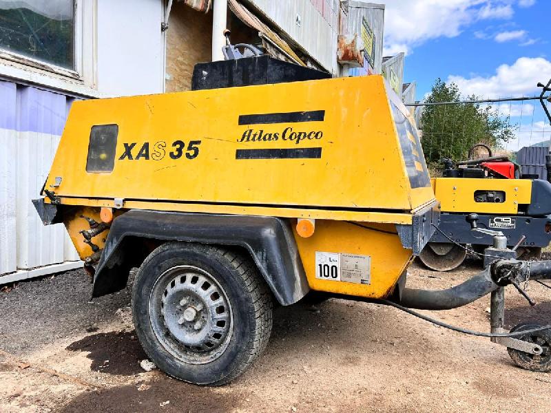 ATLAS COPCO xas 35 compresseur 9bar sur remorque (net de tva)_0
