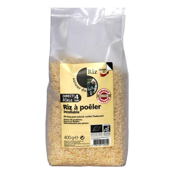 AUTOUR DU RIZ RIZ ITALIEN À POÊLER NATURE 400G RIZ BIO ET ÉQUITABLE