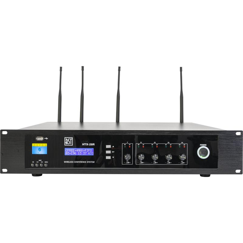 Centrale de conférence UHF avec enregistreur USB BST HTX28R_0
