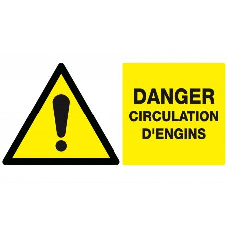 Danger circulation d'engins 330x200mm TALIAPLAST | 621324_0