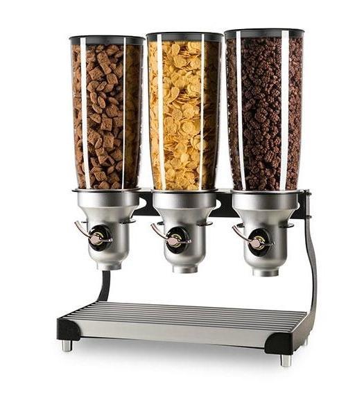 Distributeur de cereales portions ajustables sur support 3x 5l_0