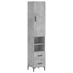 Helloshop26 - Buffet bahut commode armoire meuble de rangement organisateur cuisine salle de séjour salon haut 34,5 x 34 x 180 cm 02_0034407 - 300021_0