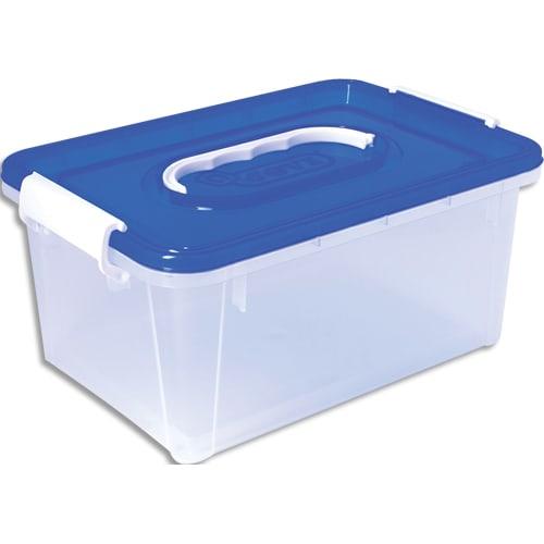 Jovi - Lot de 6 coffres de rangement scolaires empilables pour pâte à modeler, autodurcissante et accessoires_0