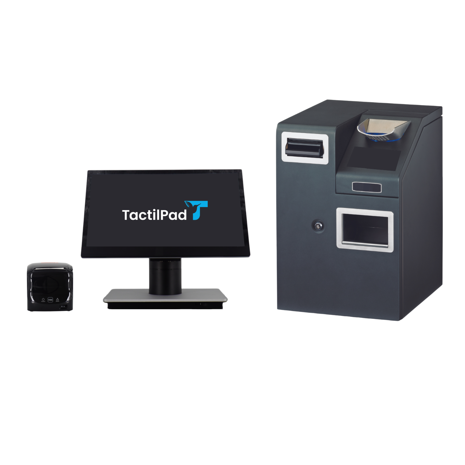 Caisse enregistreuse avec monnayeur automatique tp 200 : bénéficiez d'un matériel fiable et robuste pour gérer en toute sérénité votre commerce_0