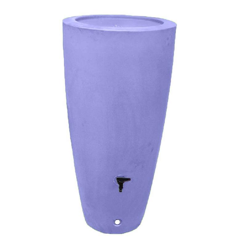 PLAST'UP ROTOMOULAGE Pot conique récupérateur d'eau de pluie aérien 200l - LAVANDE - violet 0750122560349_0