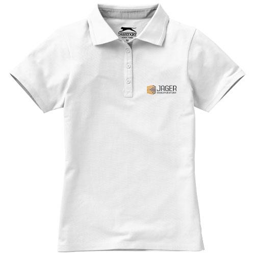 Polo femme Hacker 33097015 - col côte en tricot plat - maille piquée 100% coton - 220 g/m²_0