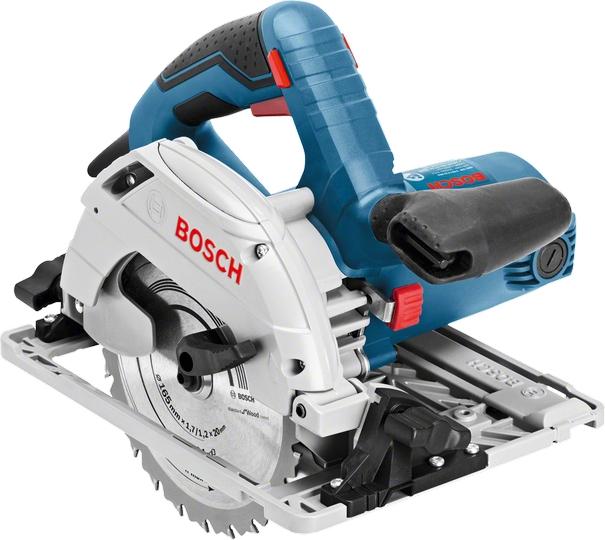 Bosch GKS 55+ GCE - Scie circulaire professionnelle 1350 W avec lame, L-Boxx, profondeur de coupe 63 mm_0