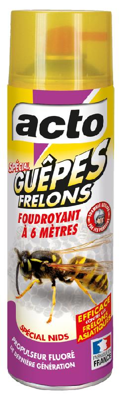 Aérosol spécial guêpes - frelons portée 6m - 500ml - acto insecticides - guep.1 - 859023_0