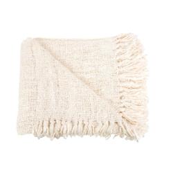 Bazar Bizar - S'il Vous Plaid - Crème - beige textile INIE002Cr_0