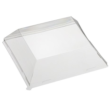 COUVERCLE PLASTIQUE ASSIETTE FLUID TRANSPARENT 13 X 12 CM (VENDU PAR 200)