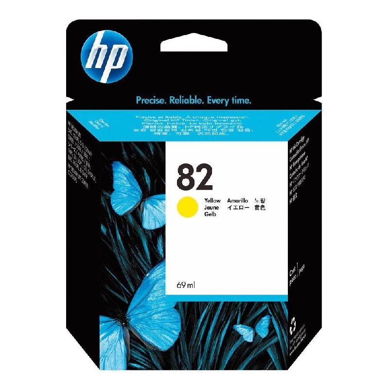 HEWLETT PACKARD CARTOUCHE D'ENCRE 82 (C4913A) - COULEUR: JAUNE