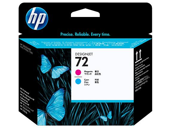 HP 72 tête d'impression cyan et magenta_0