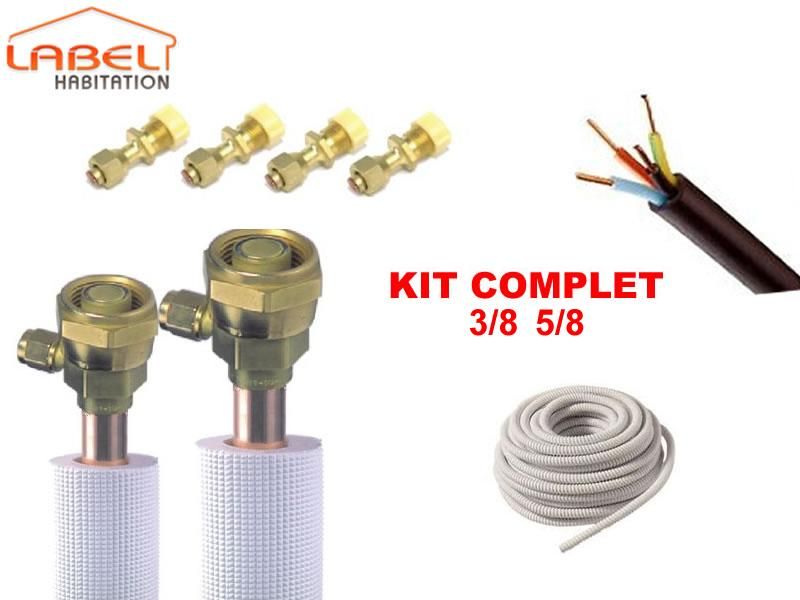 KIT D'INSTALLATION COMPLET POUR CLIMATISEUR 3/8 5/8 - CLIMFIX4 (3 MÈTRES) REF: 03KPS3858M1