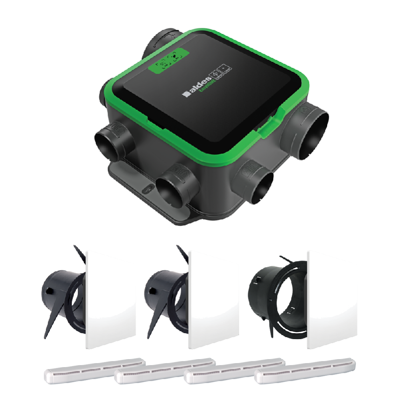 Kit VMC simple flux autoréglable EasyHOME PureAIR COMPACT Classic - Aldes - 11033058_0