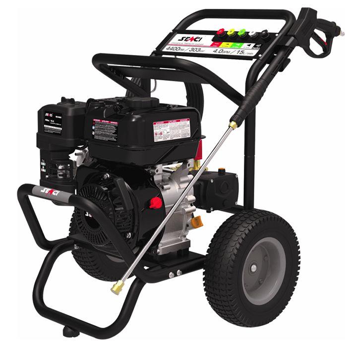 Nettoyeur haute pression eau froide thermique - 900 l/h, 303 bar - Moteur 4 temps OHV 459 CC - SENCI - Référence 11576243_0