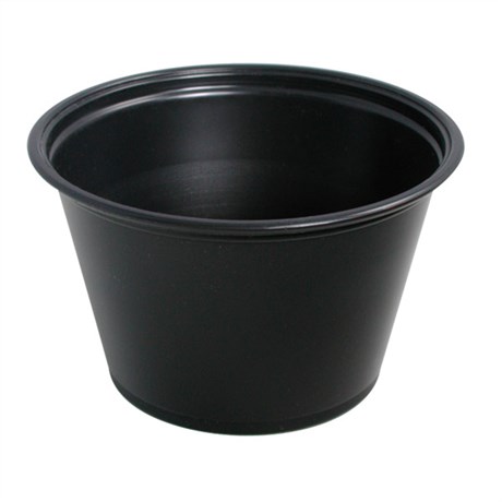 PETIT POT MICRO-ONDABLE 120 ML PP NOIR (VENDU PAR 2500)