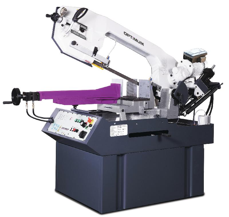Scie à ruban semi-automatique pour métaux -45/+60° capacité 355 mm 3 kW 400V variateur de fréquence 15-100 m/min Optisaw SD500AV 400V_0