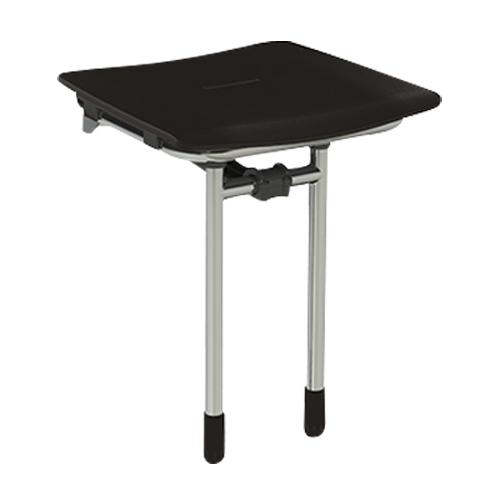 Siège de douche rugao noir relevable - AKW - 02023gr-ls - 849242_0