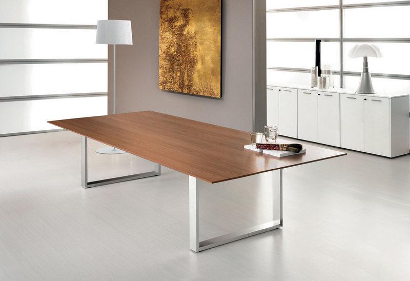 Table de réunion carrée 8 - 10 personnes Biquadro_0