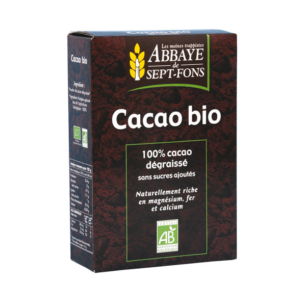 ABBAYE DE SEPT FONS CACAO PUR SANS SUCRE AJOUTÉ 200G BOISSONS INSTANTANÉES