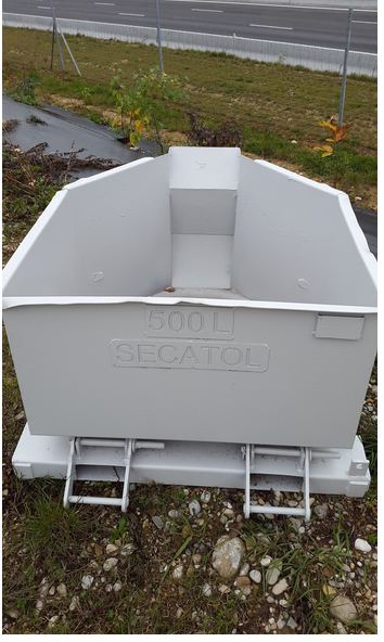 Bac / Benne 500 L - Marque SECATOL - Capacité 500 Litres_0