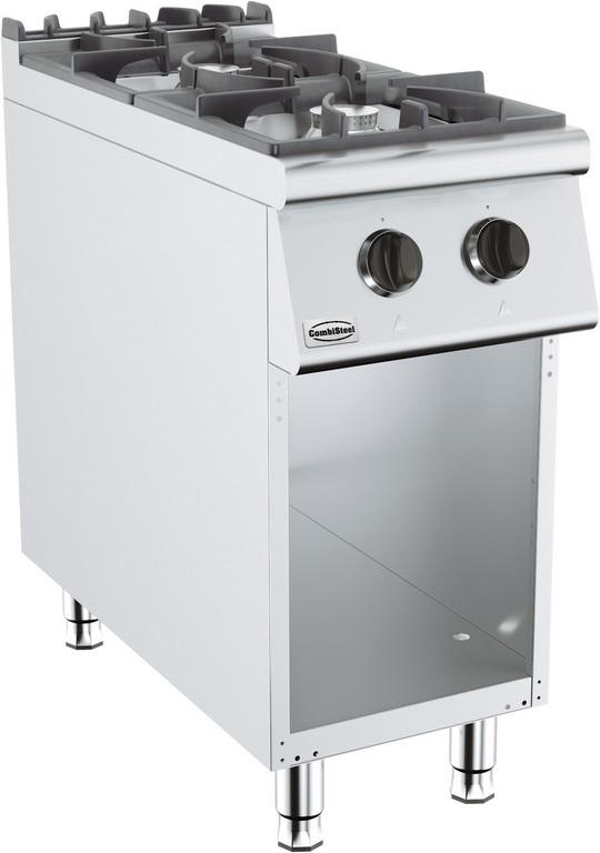 Cuisinière à gaz 2 brûleurs - 400x900x900 mm - 7178.3000_0