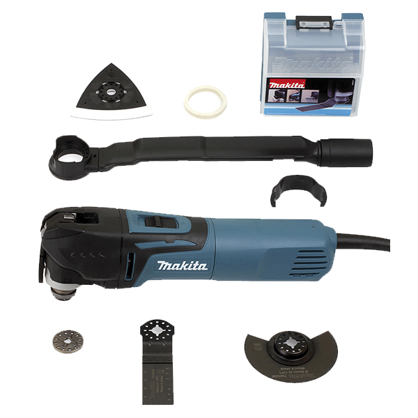 DÉCOUPEUR PONCEUR TM3010CX6 MAKITA MULTIFONCTIONS 320W AVEC COFFRETS ET ACCESSOIRES