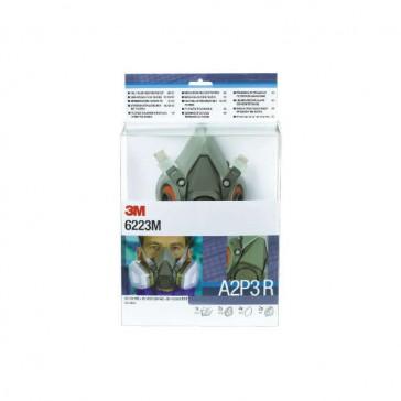 Demi-masque kit antigaz A2P3 - Kraton série 6000 - taille moyenne - 3M France_0