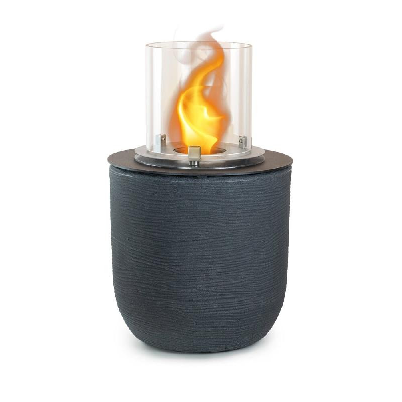 Divina Fire Cheminée au bioéthanol brasero de jardin au sol pour intérieur extérieur RAFFAELLO Fonte Gris d.35 x h55 - multicolore 8055829981803_0