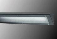 Éclairage linéaire encastrable antivaldalisme Titan A45 - 45° en acier EZ avec diffuseur polycarbonate_0
