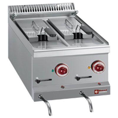 FRITEUSE ÉLECTRIQUE 2 CUVES DE 6 LITRES 400X700XH250/320MM - DIAMOND_0