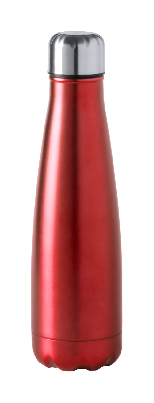 Gourde en acier inoxydable - 630 ml - bouchon sécurisant - couleur rouge_0
