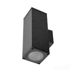 KOBI Applique murale noir rectangle design haut / bas IP54 extérieur pour ampoule GU10 - 5902201373738_0