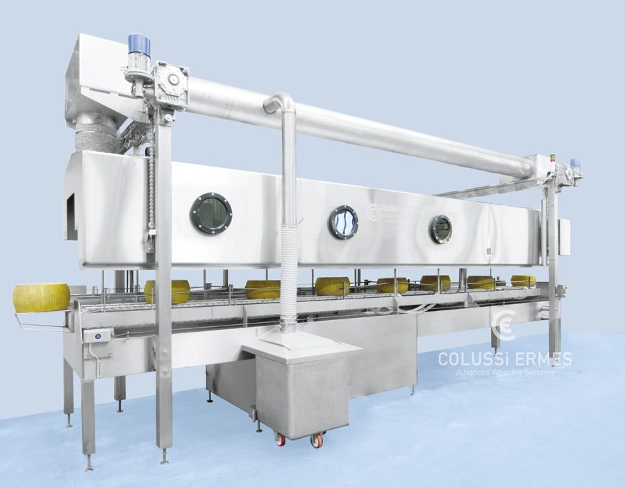 Lavage fromages - laveuses industrielles alimentaires Colussi Ermes - capacité jusqu’à 450 fromages/heure_0