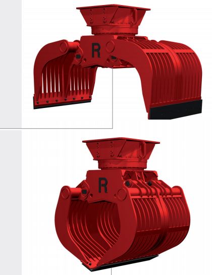 Pinces de tri et de démolition hydrauliques Rozzi RS1150 - Pour pelles de 13t à 35t avec rotator robuste_0
