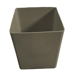 PLAST'UP ROTOMOULAGE Pot de fleurs cubio h 50cm - TAUPE - marron 0750122559404_0