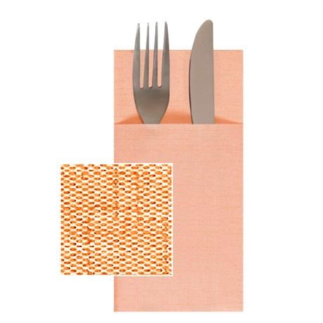 SERVIETTE KANGOUROU DRY COTTON 55 G/M² 40X40 CM AIRLAID MANDARINE (VENDU PAR 720)