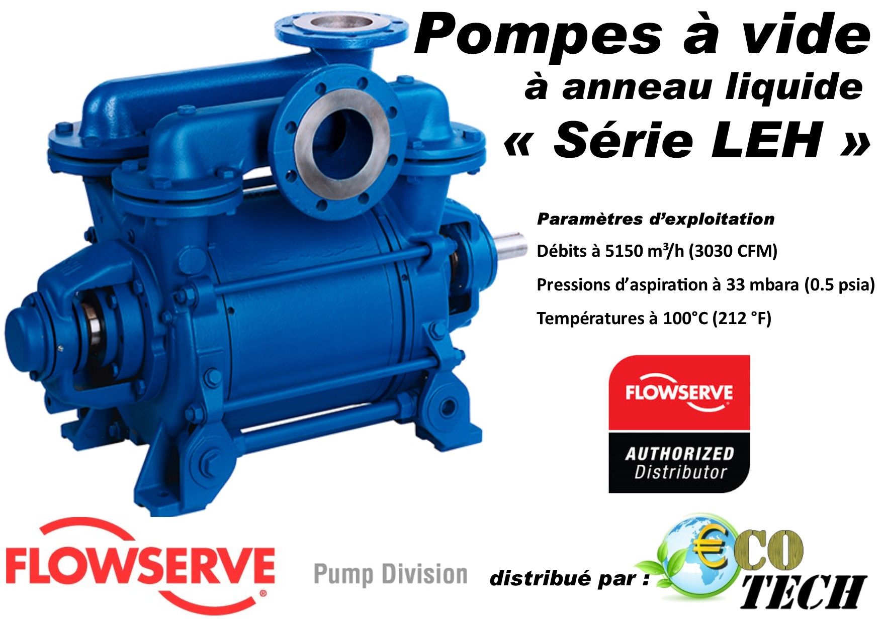 Sihi / flowserve série leh - pompe à vide à anneau liquide_0