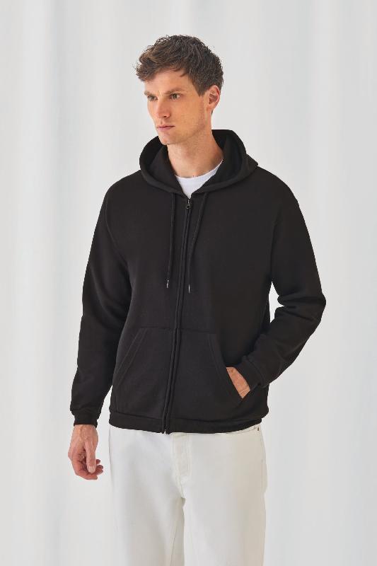 Sweatshirt à capuche zippé ID.205 - Réf: CGWUI25 - Unisexe - B&C_0