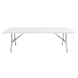 Table pliable au centre Bolero blanche 2430mm - GACF375_0